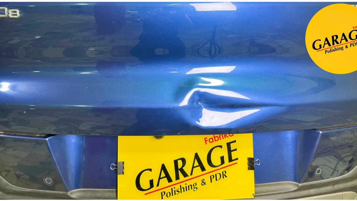 غطاء الشنطة – إصلاح بدون دهان – Garage المقطم — قبل