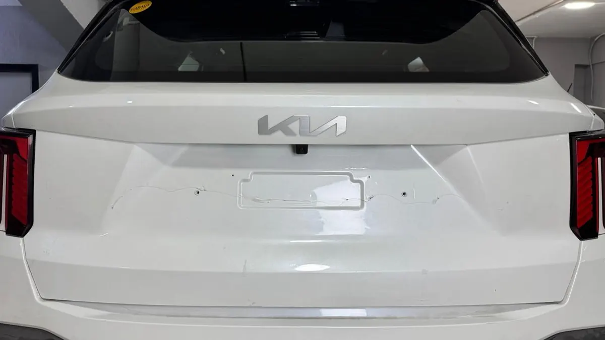 Kia Sorento – الباب الخلفي والإكصدام – استعدال على البارد – Garage المقطم — بعد