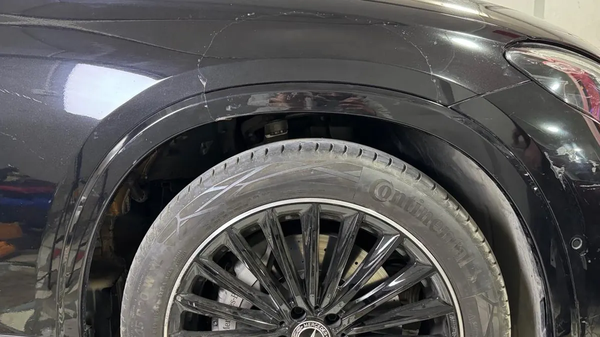 قوس العجلة الخلفي – استعدال على البارد – Garage المقطم — بعد