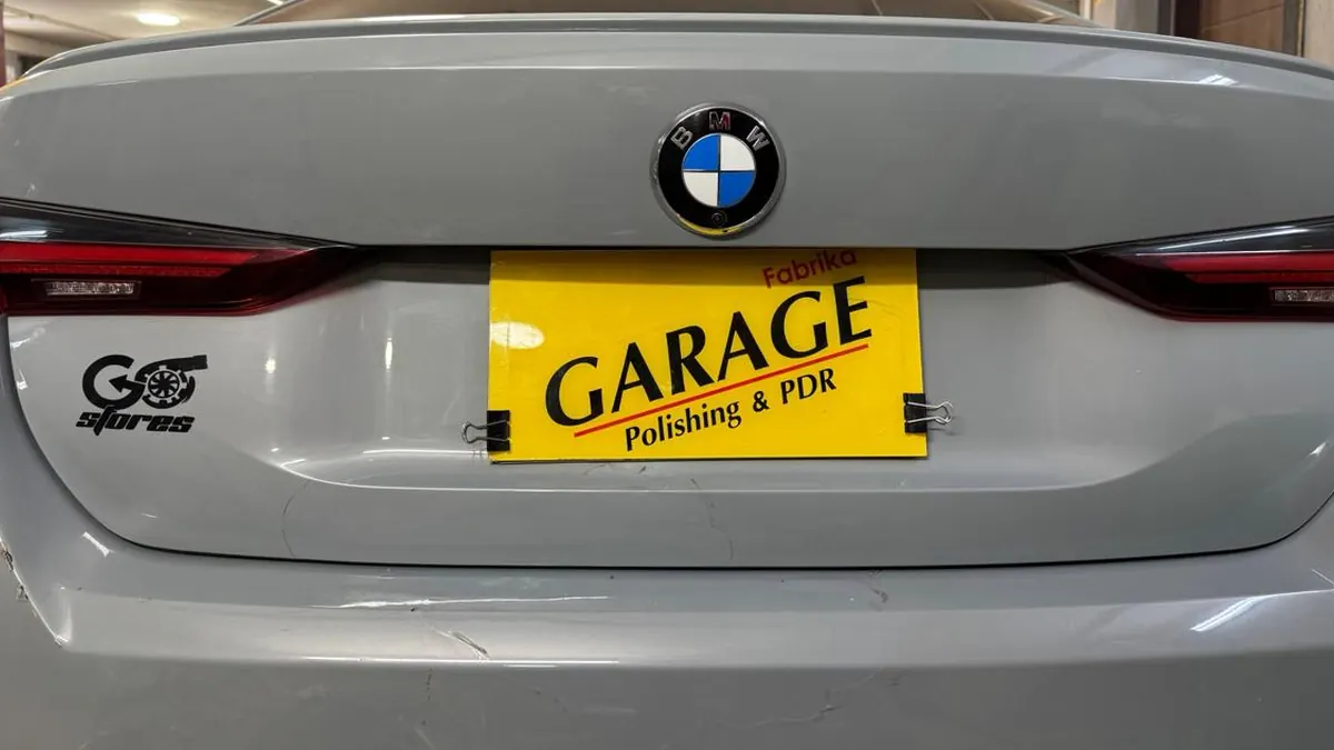 BMW – الشنطة والإكصدام الخلفي – إصلاح إكصدام – Garage المقطم — بعد